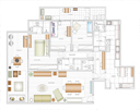 Layout Apartamento Sernambetiba